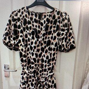 Roma Leopard Print Dress